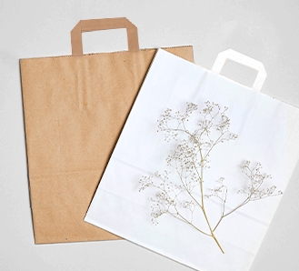 Flat paper bags